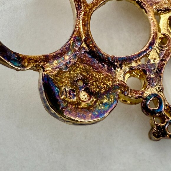 Alexis Bittar Gold Open Circle Cuff Bracelet – Sculptural Statement Wide Bangle - Picture 7 of 8